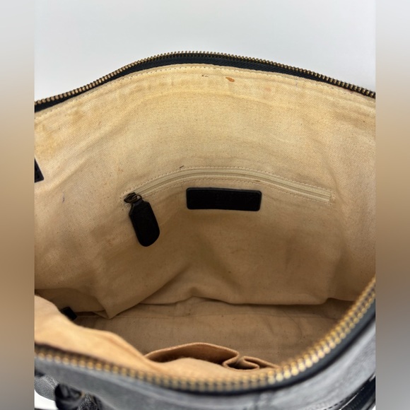 Frye Ari Leather Satchel Bag Black - Picture 8 of 11